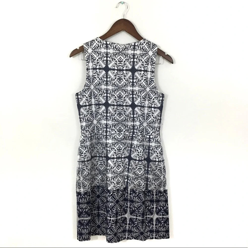 Cynthia Steffe Blue Embroidered Shift Dress - Picture 2 of 7
